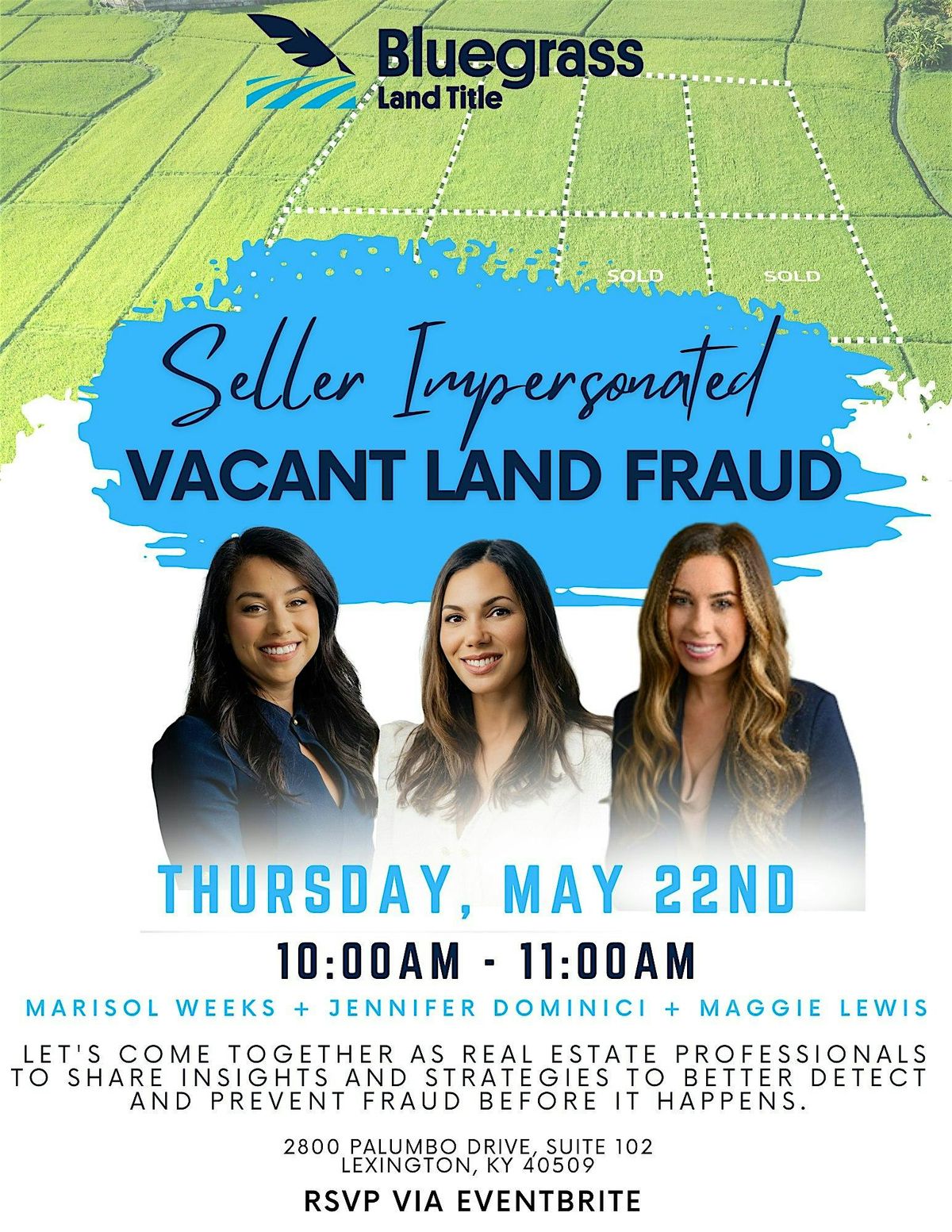Spot the Scam: Vacant Land Fraud Prevention, 22 May | Event in Lexington | AllEvents