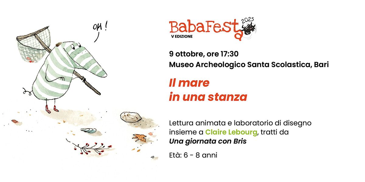 "IL MARE IN UNA STANZA", con Claire Lebourg, 9 October | Event in Bari | AllEvents