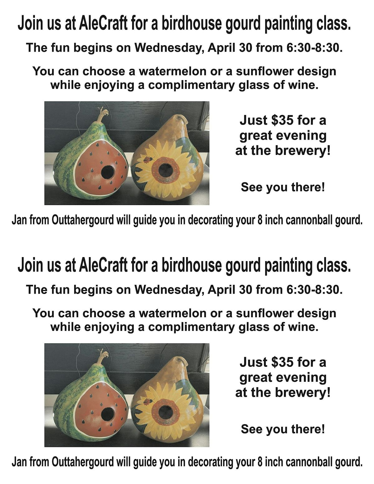 Birdhouse Gourd Painting Class, 30 May | Event in Railroad | AllEvents