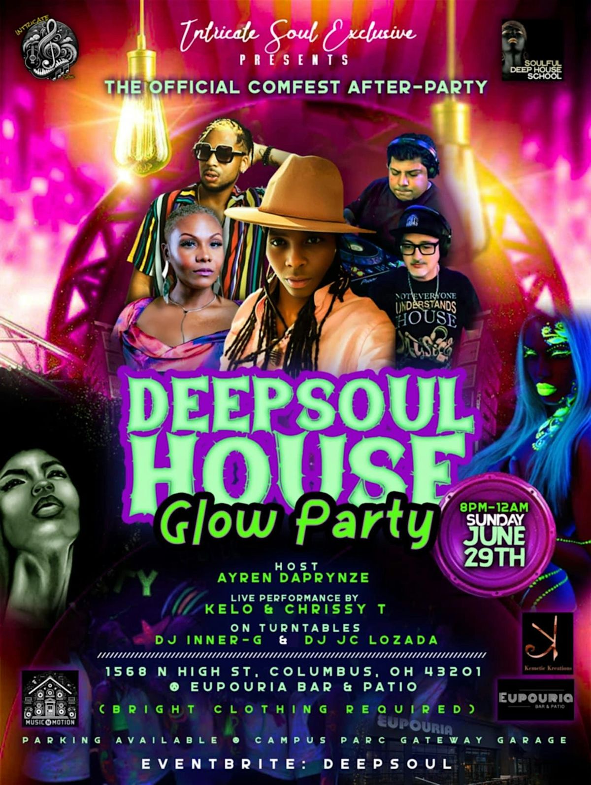 DEEPSOUL HOUSE MUSIC DANCE & GLOW PARTY | Event in Columbus | AllEvents