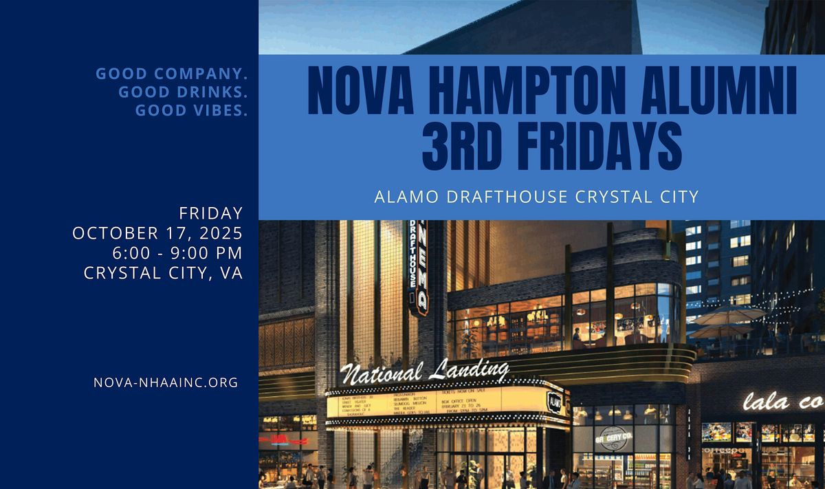 NOVA Hampton Alumni 3rd Fridays, 17 October | Event in Arlington | AllEvents