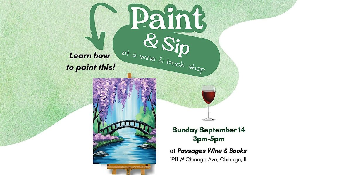 Paint & Sip at Passages Wine and Books September 14, 14 September | Event in Chicago | AllEvents