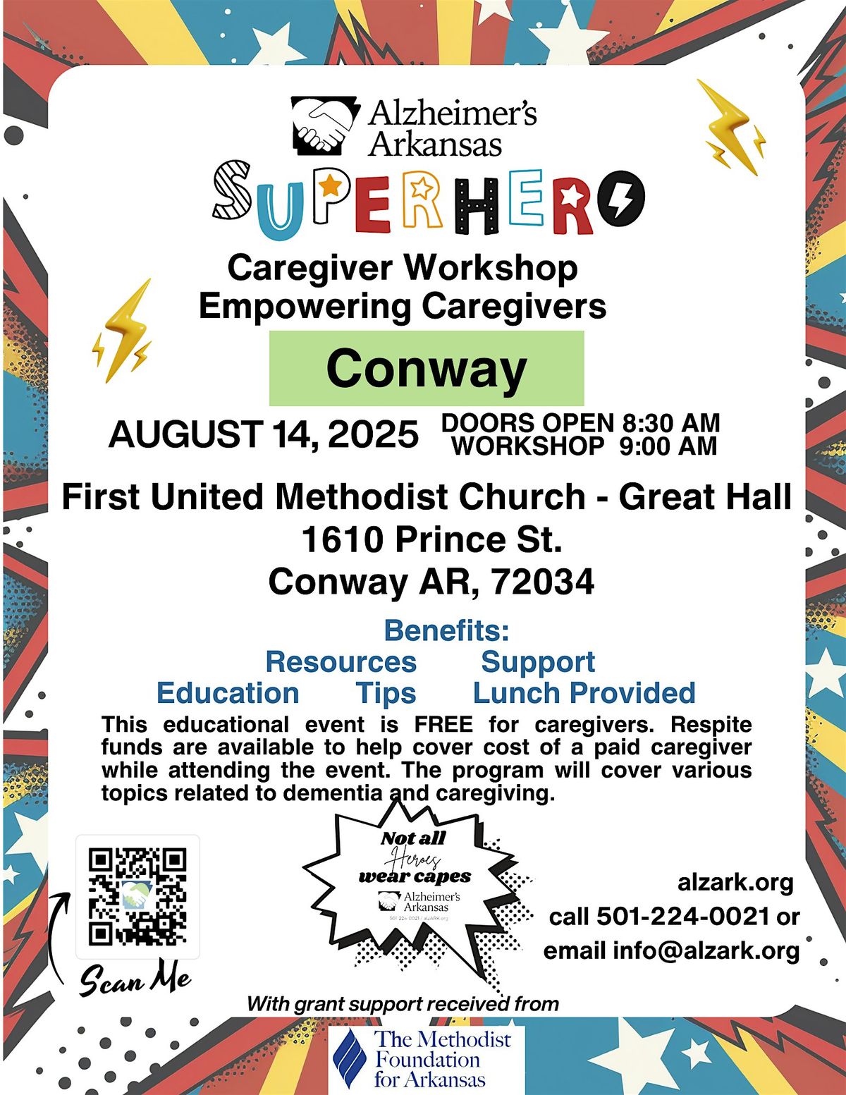 ALZ ARK Caregiver Workshop- Conway, 14 August | Event in Conway | AllEvents