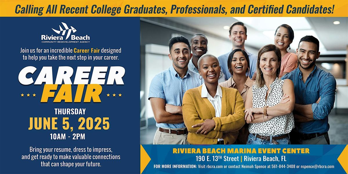 Riviera Beach CRA - Career Fair, 5 June | Event in Riviera Beach | AllEvents