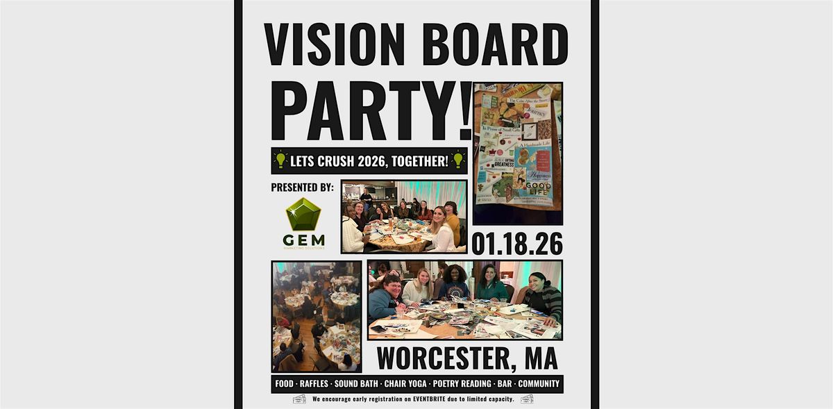2026 Vision Board Party, 18 January | Event in Worcester | AllEvents