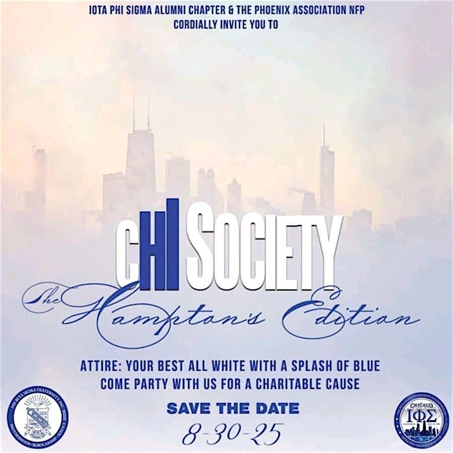 Chi Society: The Hampton's Edition, 30 August | Event in Chicago | AllEvents
