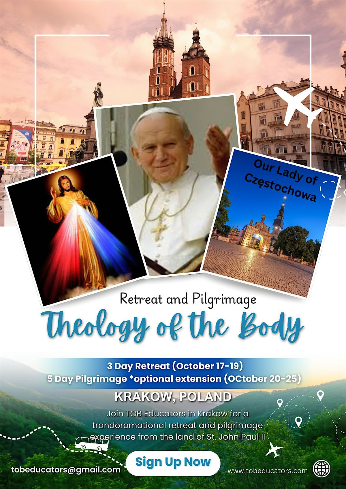 Theology of the Body weekend Retreat and Pilgrimage to Krakow, Poland!, 17 October | Event in Kraków | AllEvents
