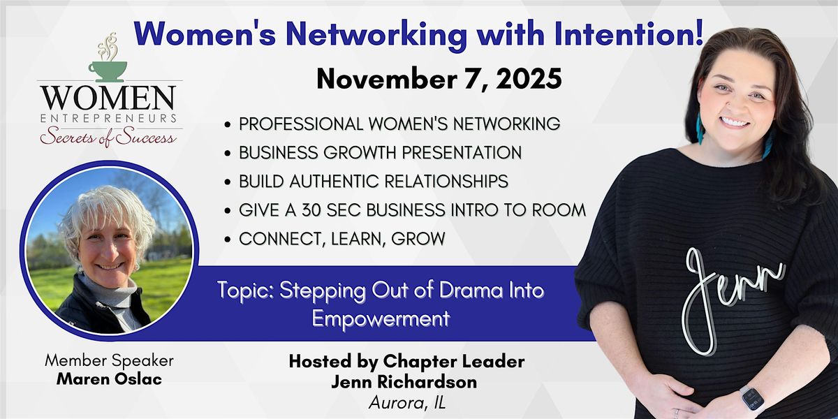 WESOS Aurora: Stepping Out of Drama Into Empowerment, 7 November | Event in Aurora | AllEvents