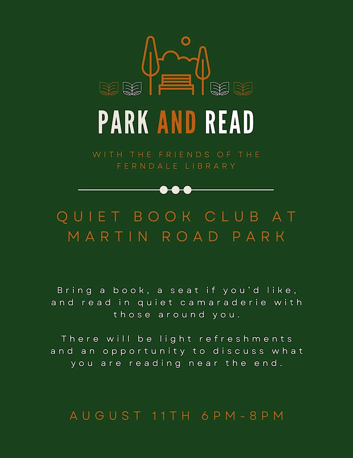 Park And Read With FFL - August, 11 August | Event in Ferndale | AllEvents