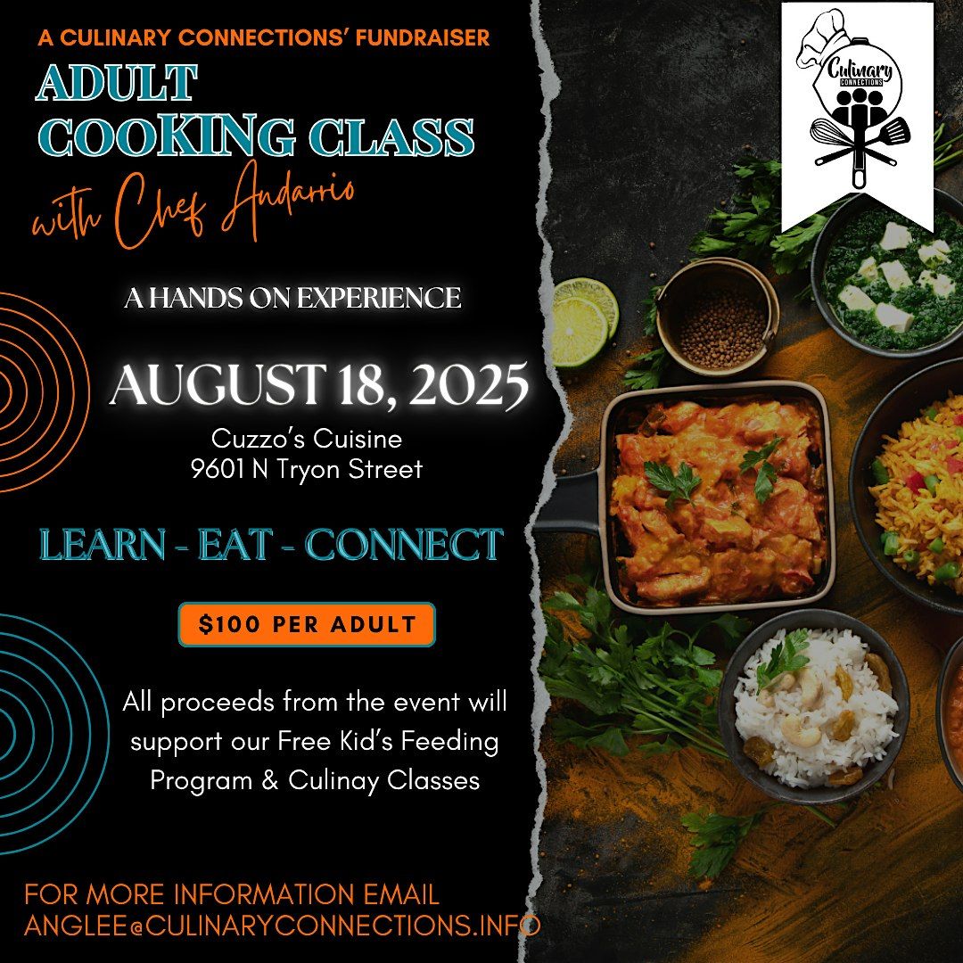 Adult Cooking Class Fundraiser, 18 August | Event in Charlotte | AllEvents