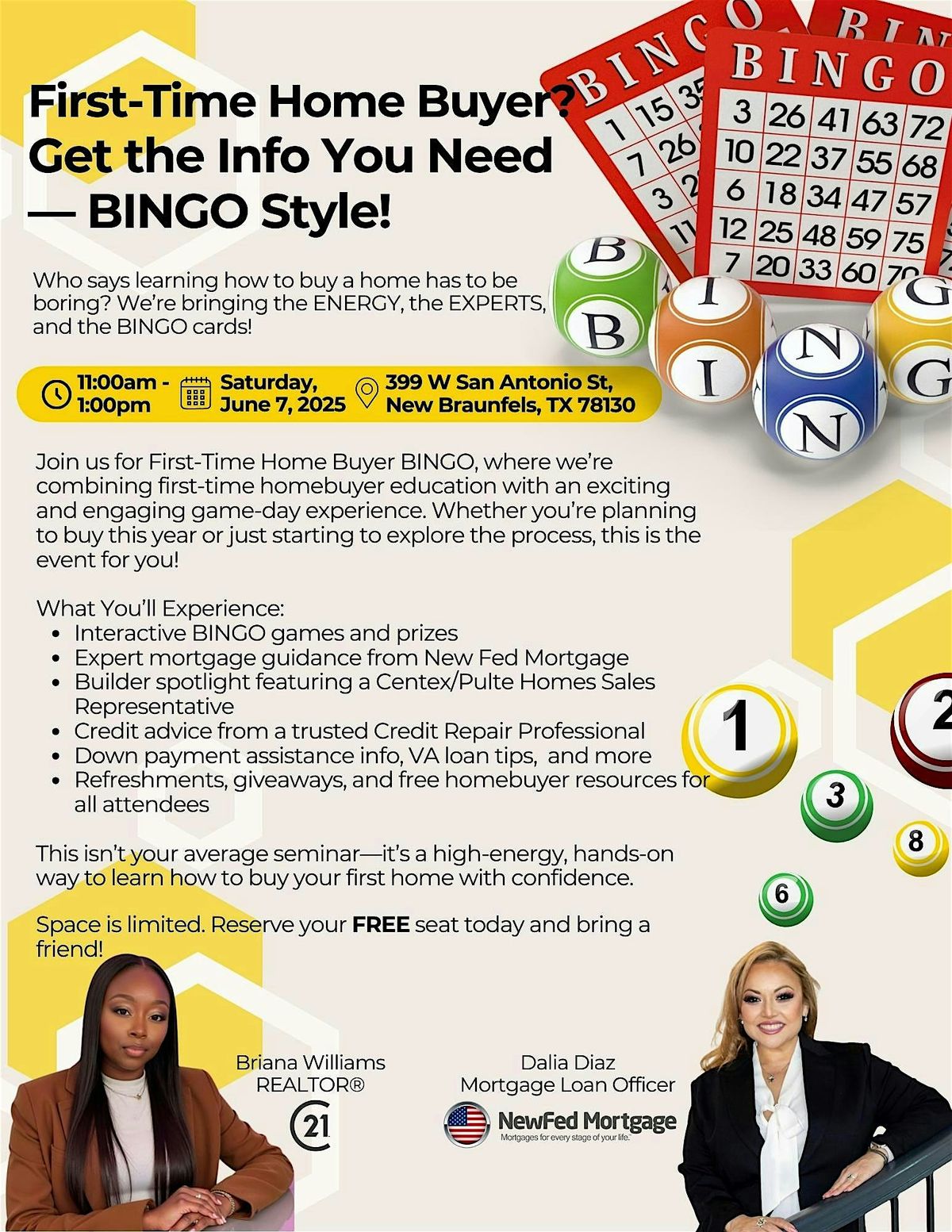 First-Time Home Buyer?  Get the Info You Need — BINGO Style!, 7 June | Event in New Braunfels | AllEvents