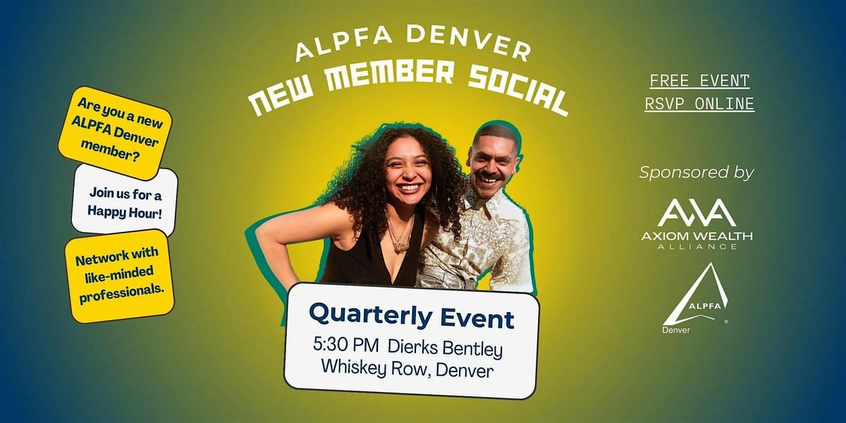 ALPFA October New Member Social, 23 October | Event in Denver | AllEvents