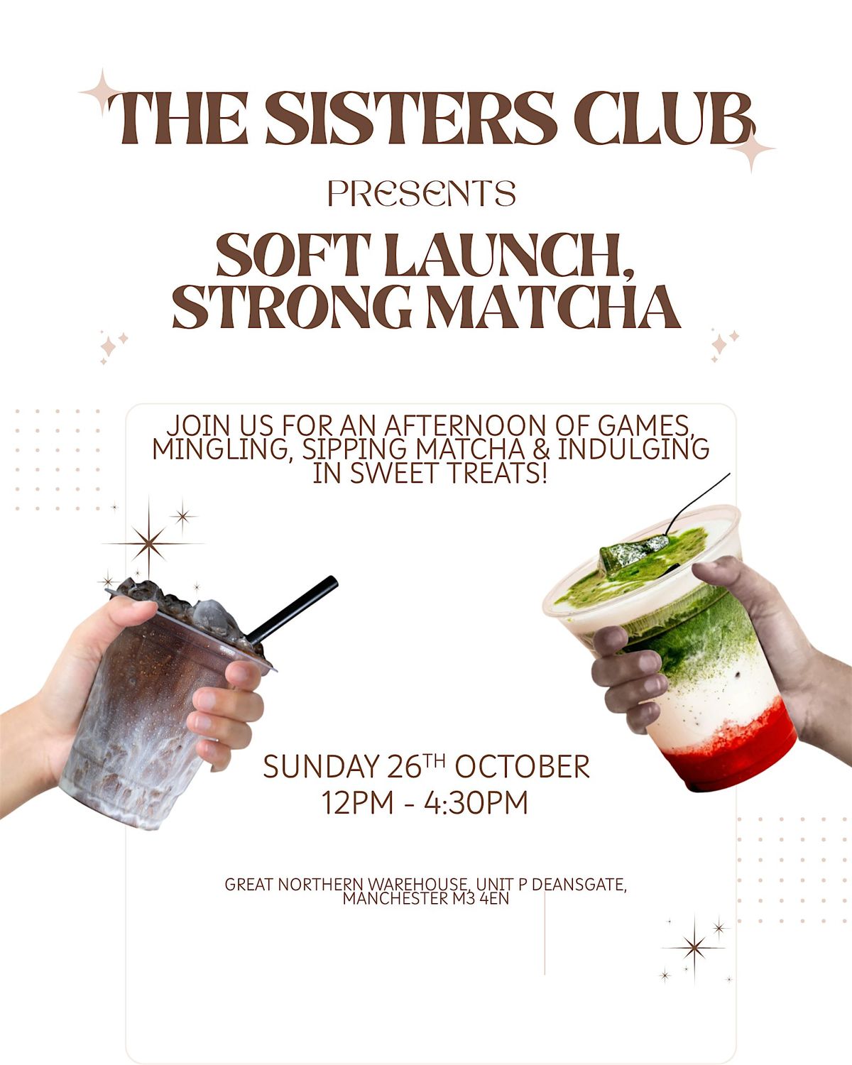 SOFT LAUNCH, STRONG MATCHA, 26 October | Event in Manchester | AllEvents