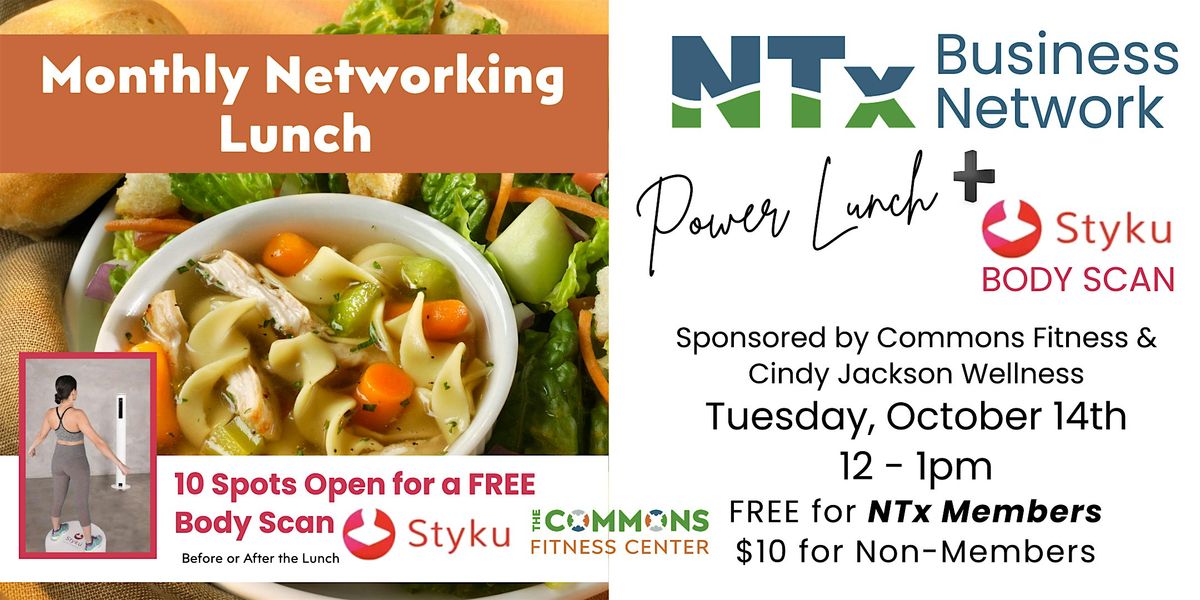 OCTOBER - NTx NETWORKING LUNCH, 14 October | Event in Saint Charles | AllEvents