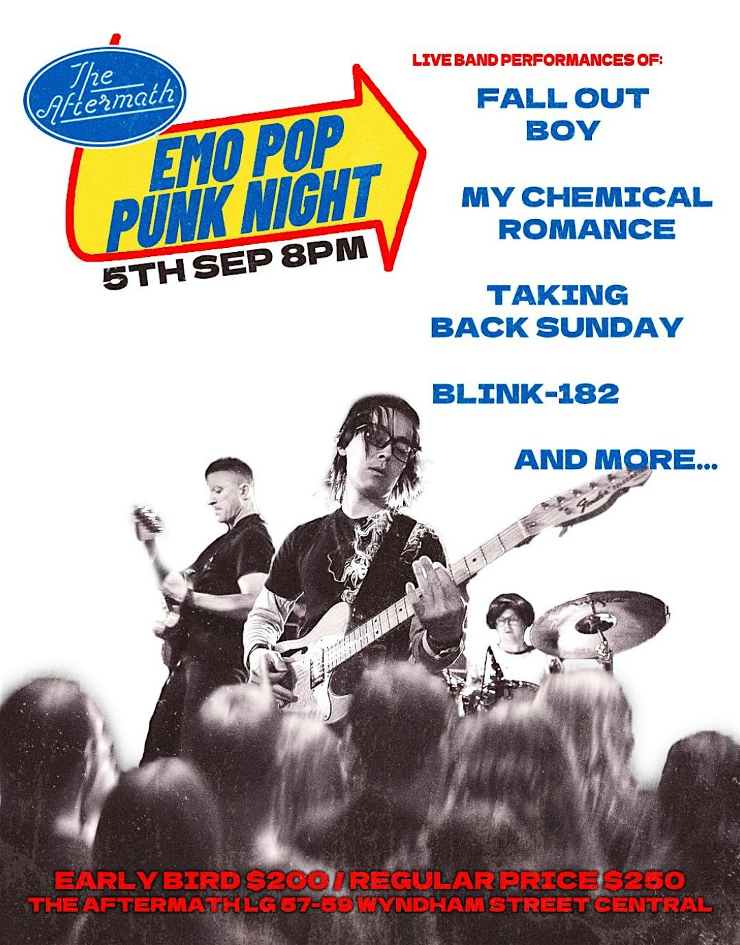 Emo Pop Punk Night, 5 September | Event in Central | AllEvents