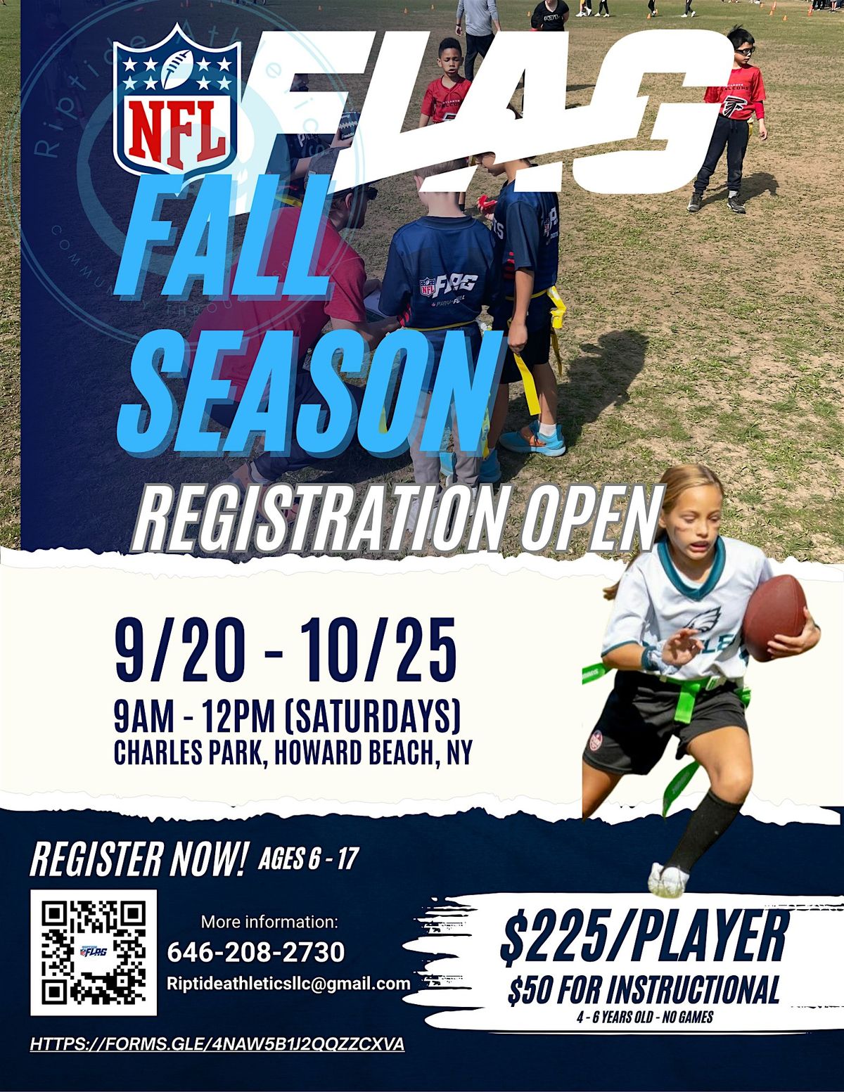 Riptide NFL Flag Fall Season 2025, 20 September | Event in Queens | AllEvents