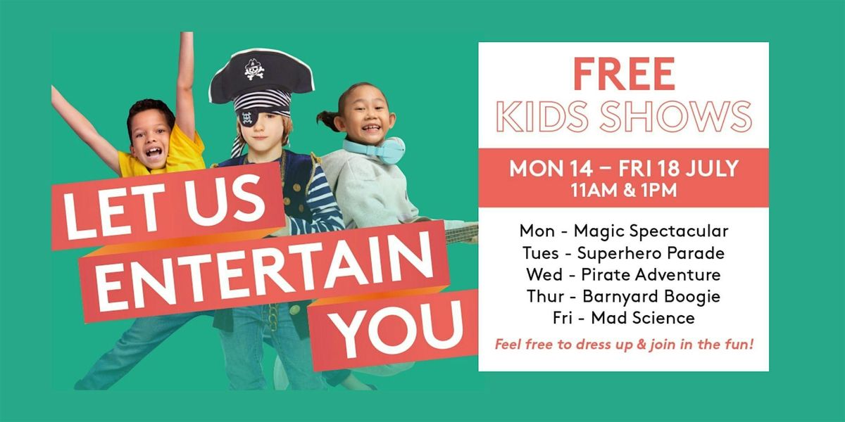 Let us entertain you (Week 2) | Event in Clayton | AllEvents