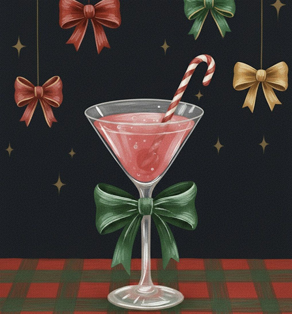 Paint & Pinot: Christmas Cocktail Edition, 12 December | Event in Shirley | AllEvents