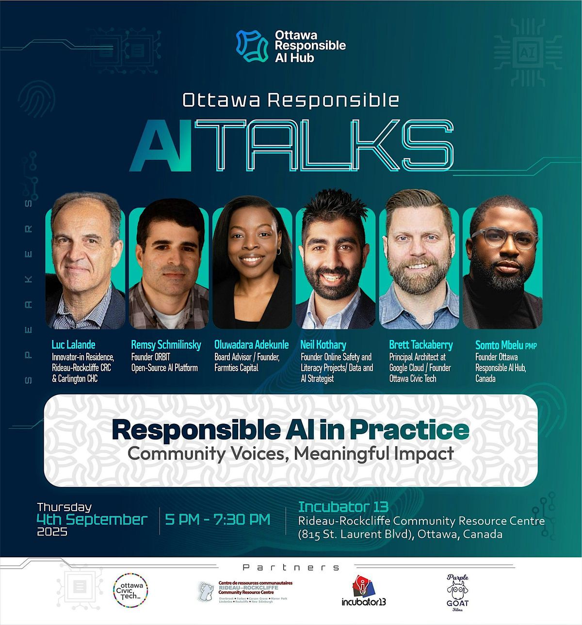 Ottawa Responsible AI Talks, 4 September | Event in Ottawa | AllEvents