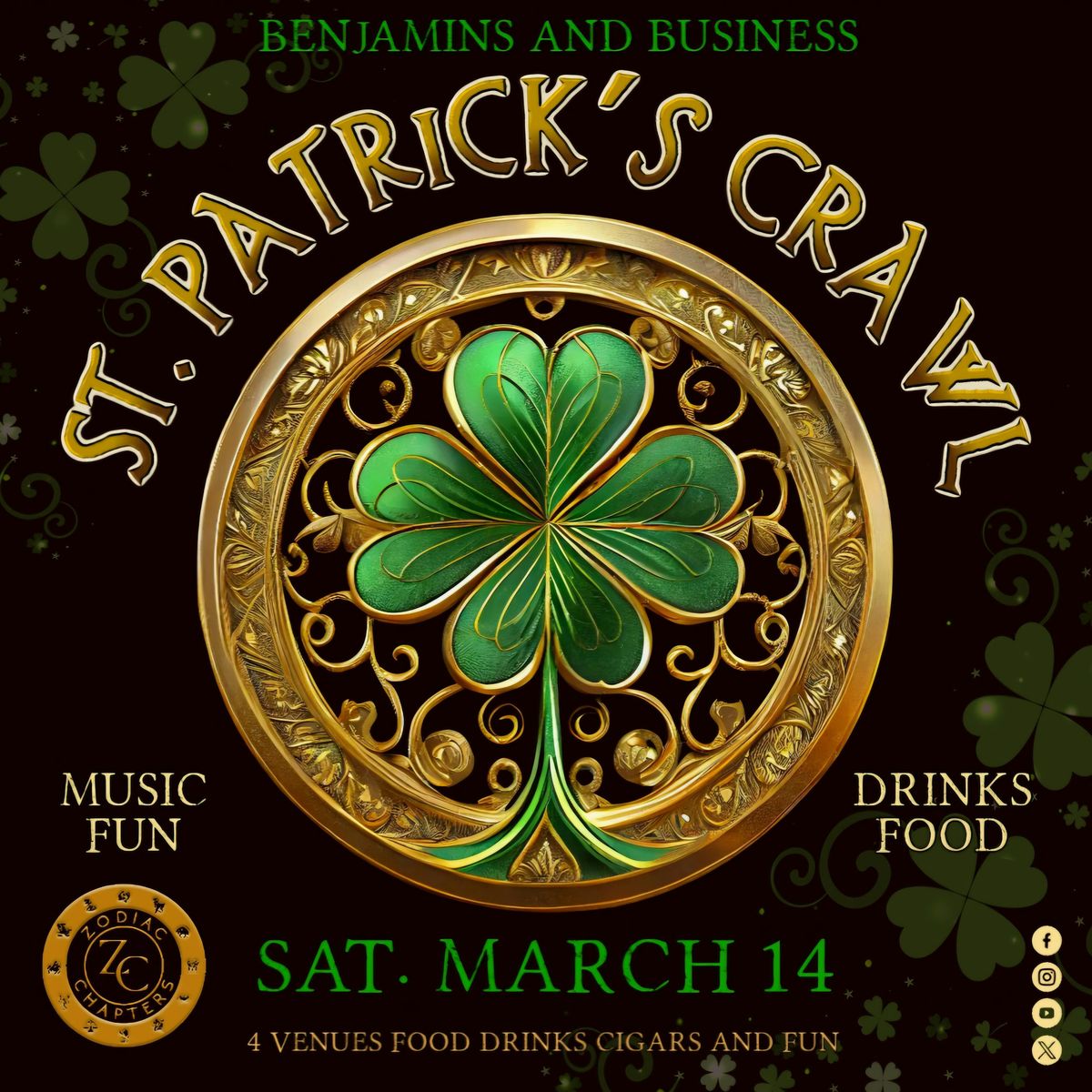 St. Patrick's Restaurant and Bar Crawl, 14 March | Event in Columbus | AllEvents