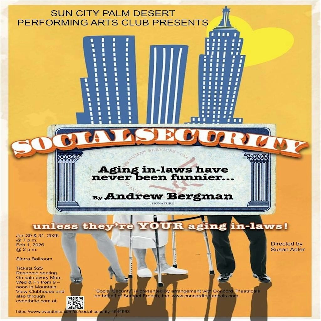 Social Security - January 30, 2026, 30 January | Event in Palm Desert | AllEvents