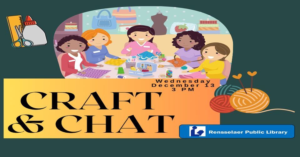 Craft and Chat, Rensselaer Public Library, 13 December 2023 | AllEvents
