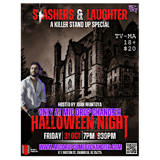 SLASHER & LAUGHTER A KILLER STAND UP SPECIAL, 31 October | Event in Chandler | AllEvents
