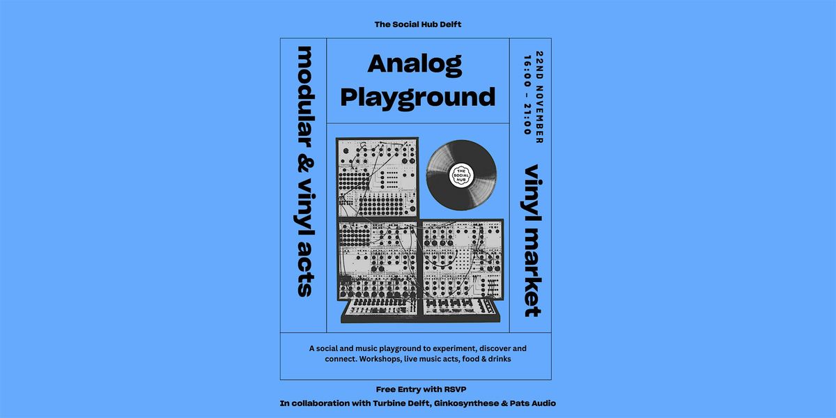 Analog Playground, 22 November | Event in Delft | AllEvents