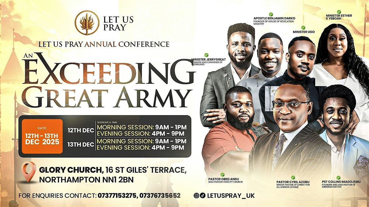 AN EXCEEDING GREAT ARMY, 12 December | Event in Northampton | AllEvents