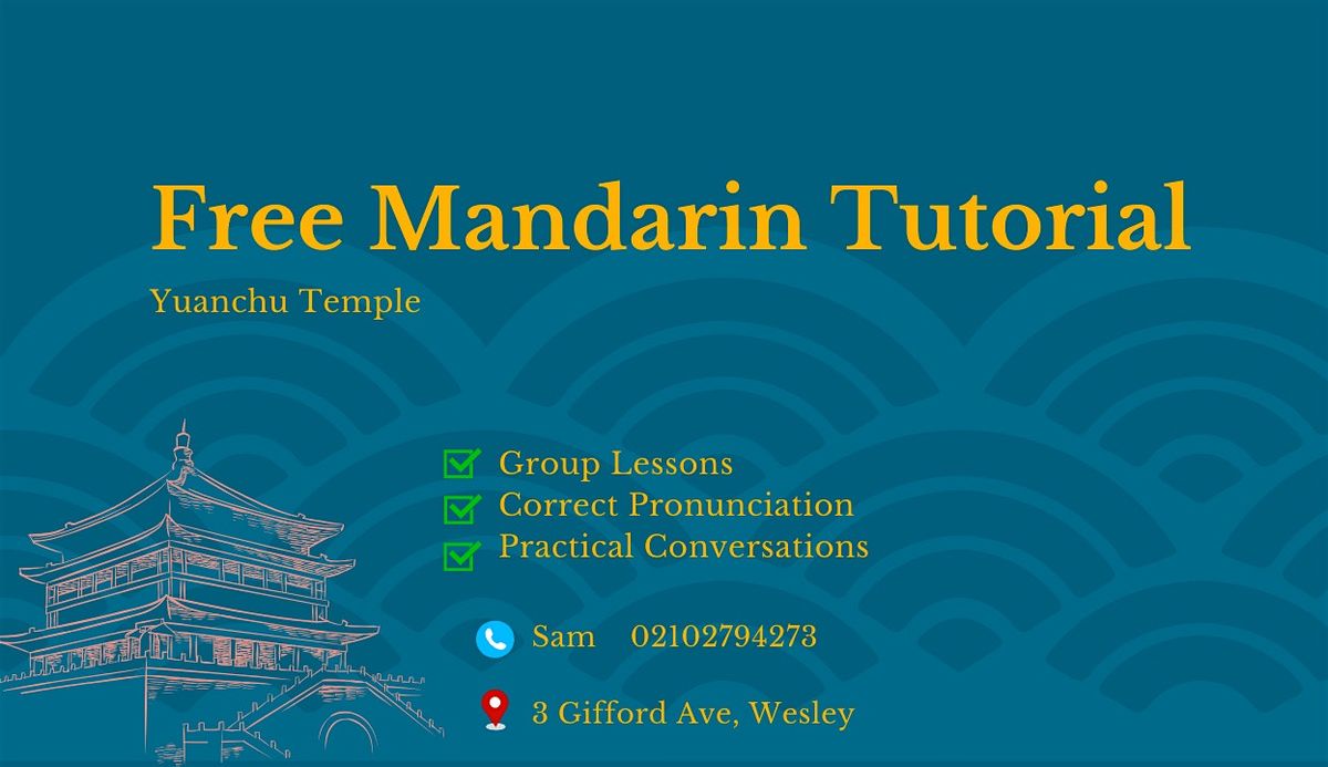 Free Mandarin Tutorial | Event in Auckland | AllEvents