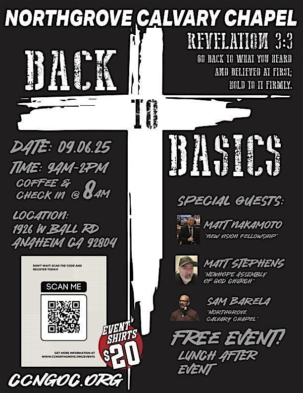 Back to Basics Men's Conference, 6 September | Event in Anaheim | AllEvents