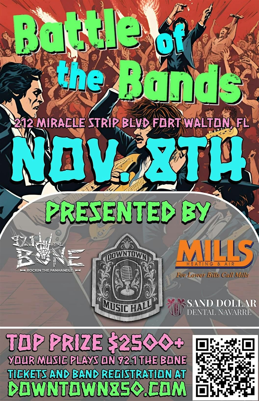 Downtown Music Hall Presents: BATTLE OF THE BANDS #2, 8 November | Event in Fort Walton Beach | AllEvents