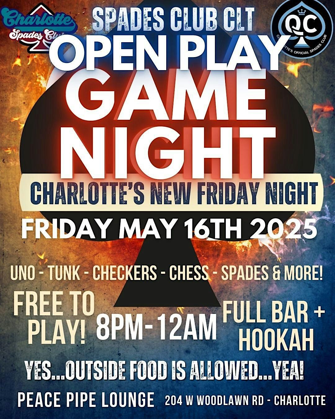 Friday Frolic!!! Adult Game Night! Spades & Games! | Event in Charlotte | AllEvents