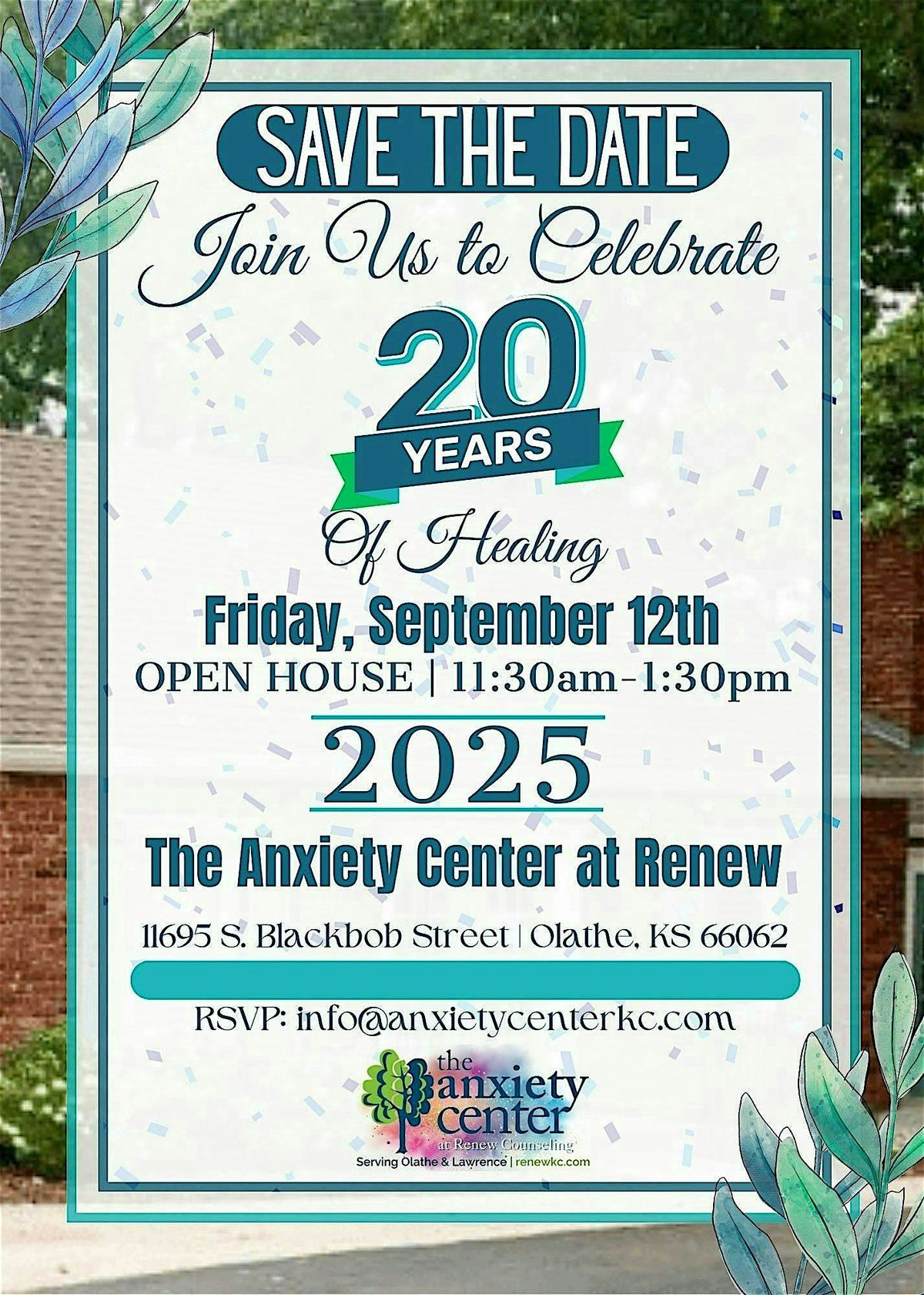 The Anxiety Center at Renew Open House, 12 September | Event in Olathe | AllEvents