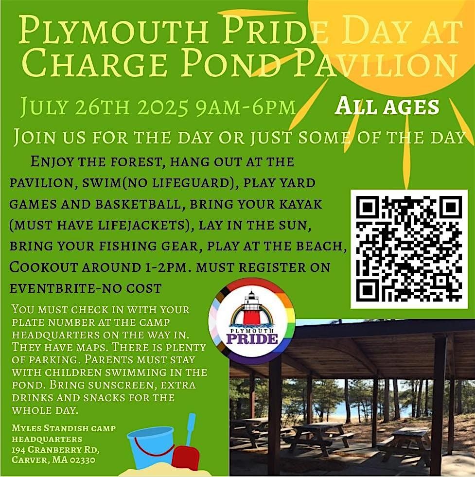 Plymouth Pride Day at Charge Pond, 26 July | Event in Carver | AllEvents