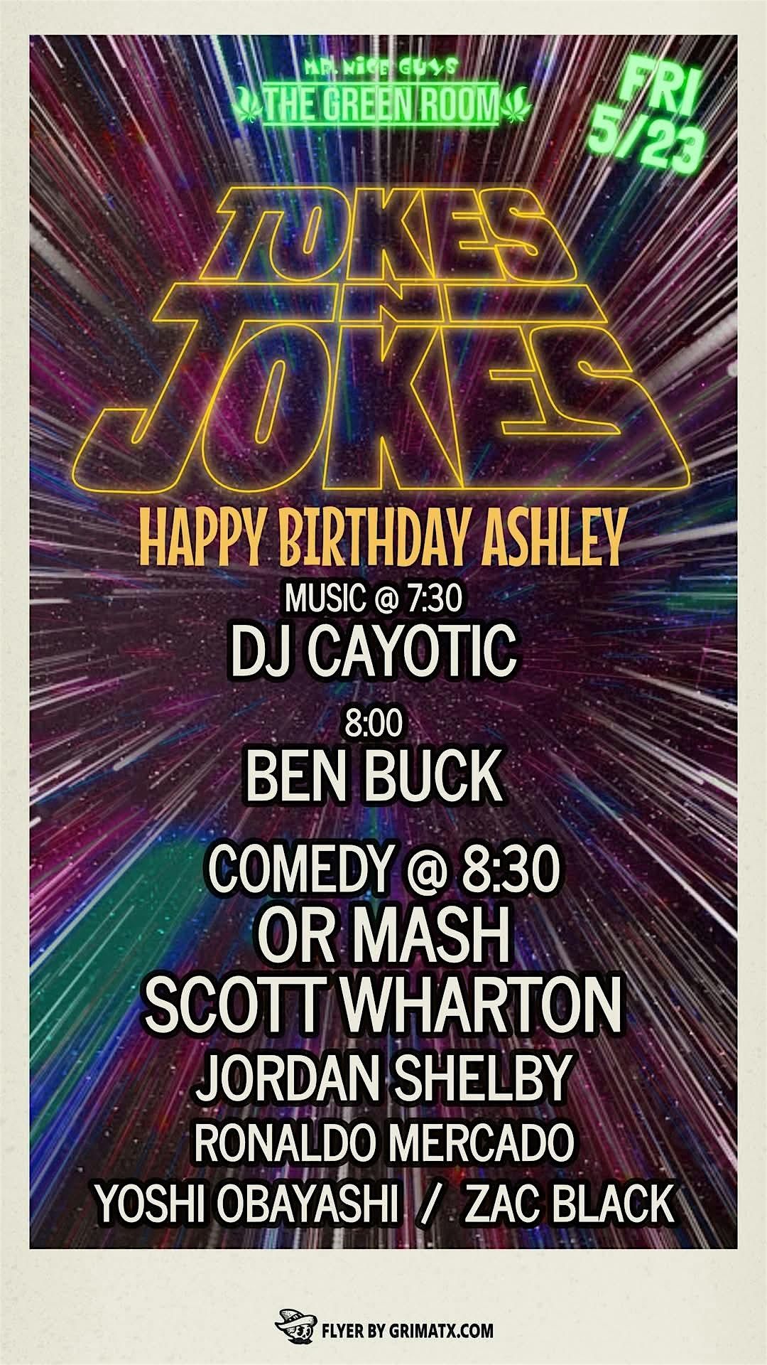 Tokes N Jokes with Or Mash!, 23 May | Event in Austin | AllEvents