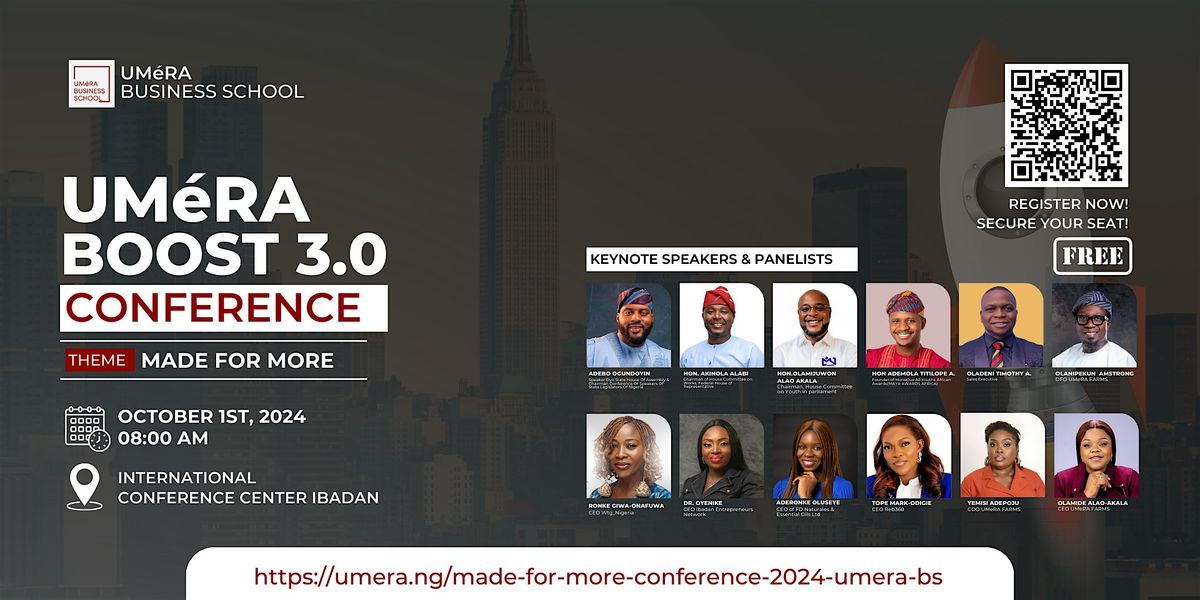 MADE FOR MORE CONFERENCE 2025, 1 October | Event in Ibadan | AllEvents
