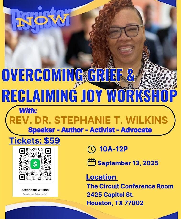 Overcoming Grief, Rediscovering Joy, 13 September | Event in Houston | AllEvents