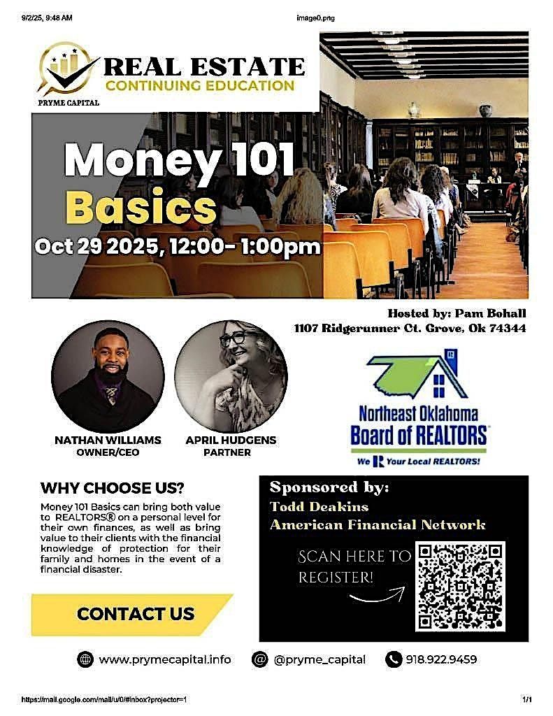 Money 101 Basics, 29 October | Event in Grove | AllEvents