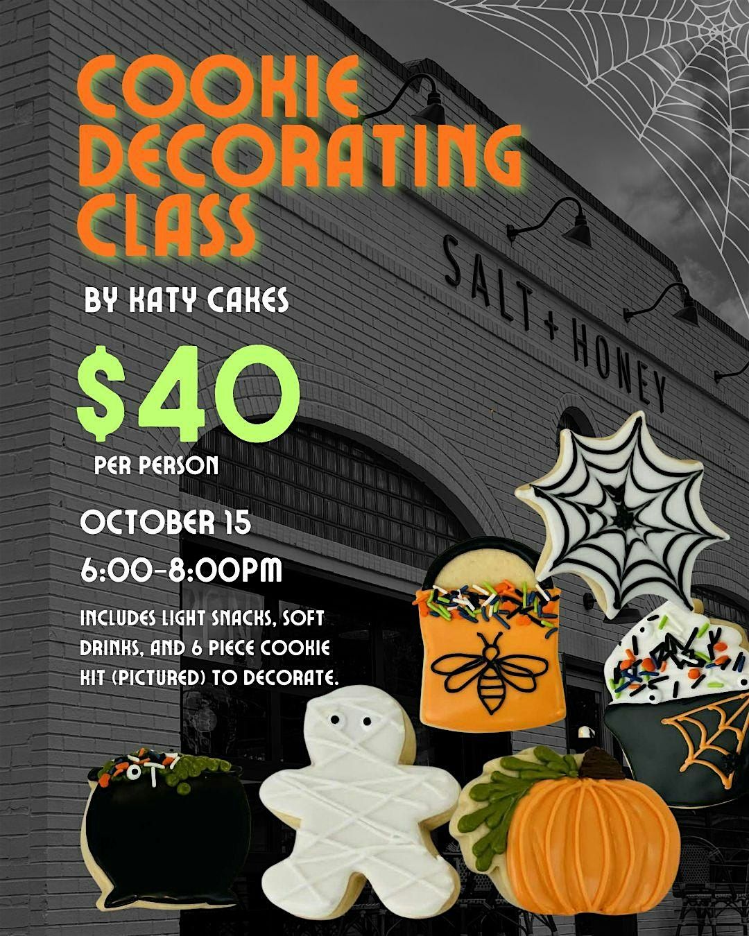 Halloween Cookie Decorating Class by Katy Cakes at Salt and Honey!, 15 October | Event in Waterloo | AllEvents