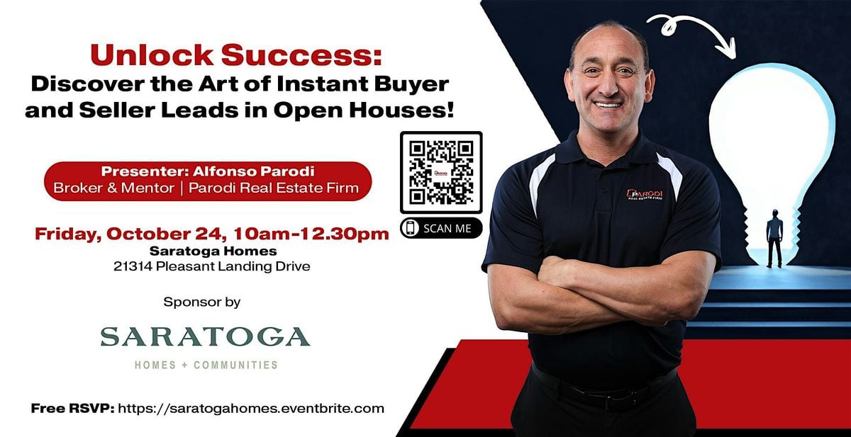 "Discover the Art of Instant Buyer and Seller Leads in Open Houses", 24 October | Event in Humble