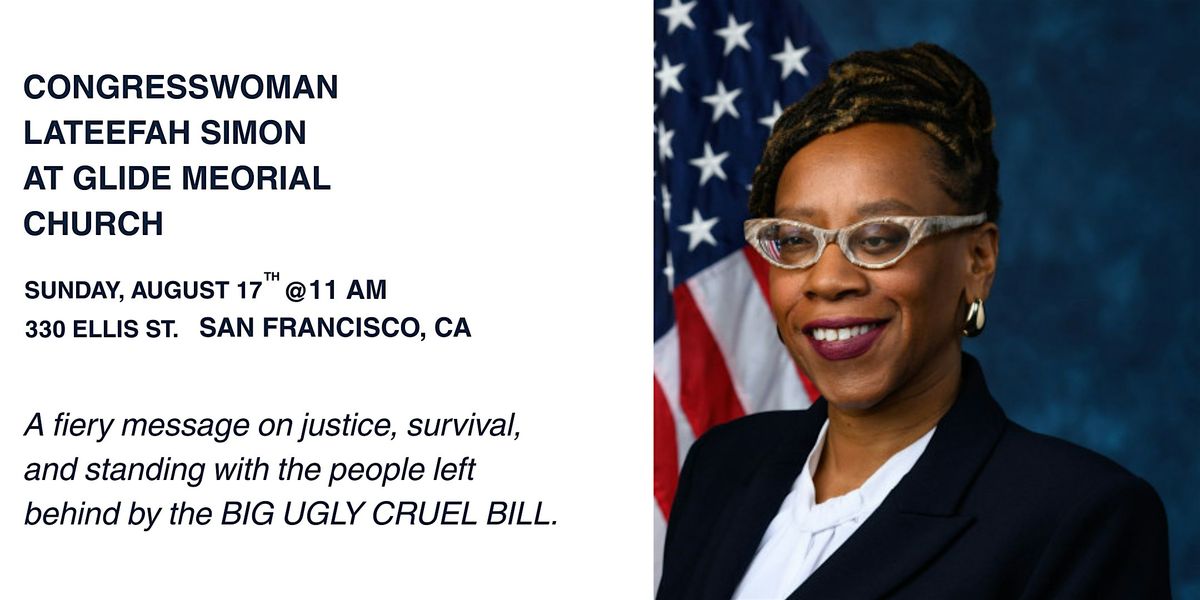 Join Congresswoman Lateefah Simon at GLIDE | Event in San Francisco | AllEvents