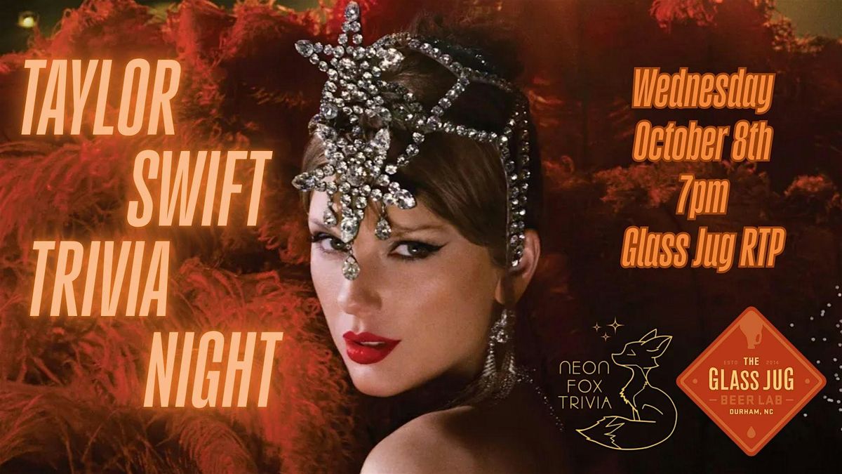 Taylor Swift Trivia Night, 8 October | Event in Durham | AllEvents