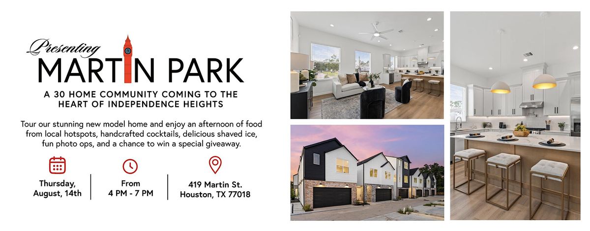 Presenting Martin Park | Event in Houston | AllEvents