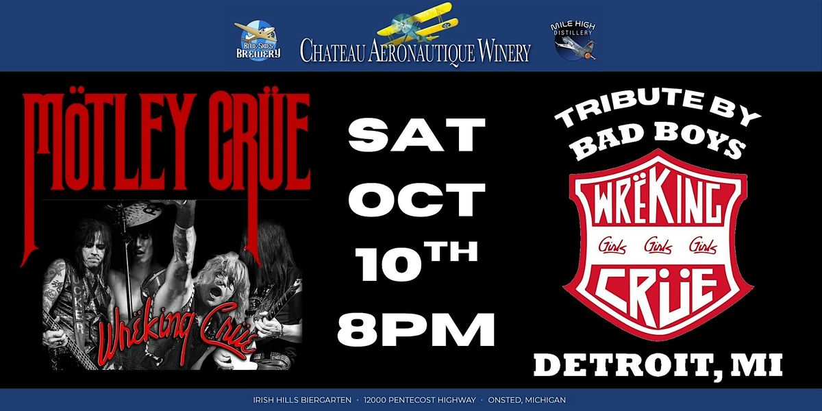Mötley Crüe Tribute by Wrëking Crüe, 10 October | Event in Onsted | AllEvents