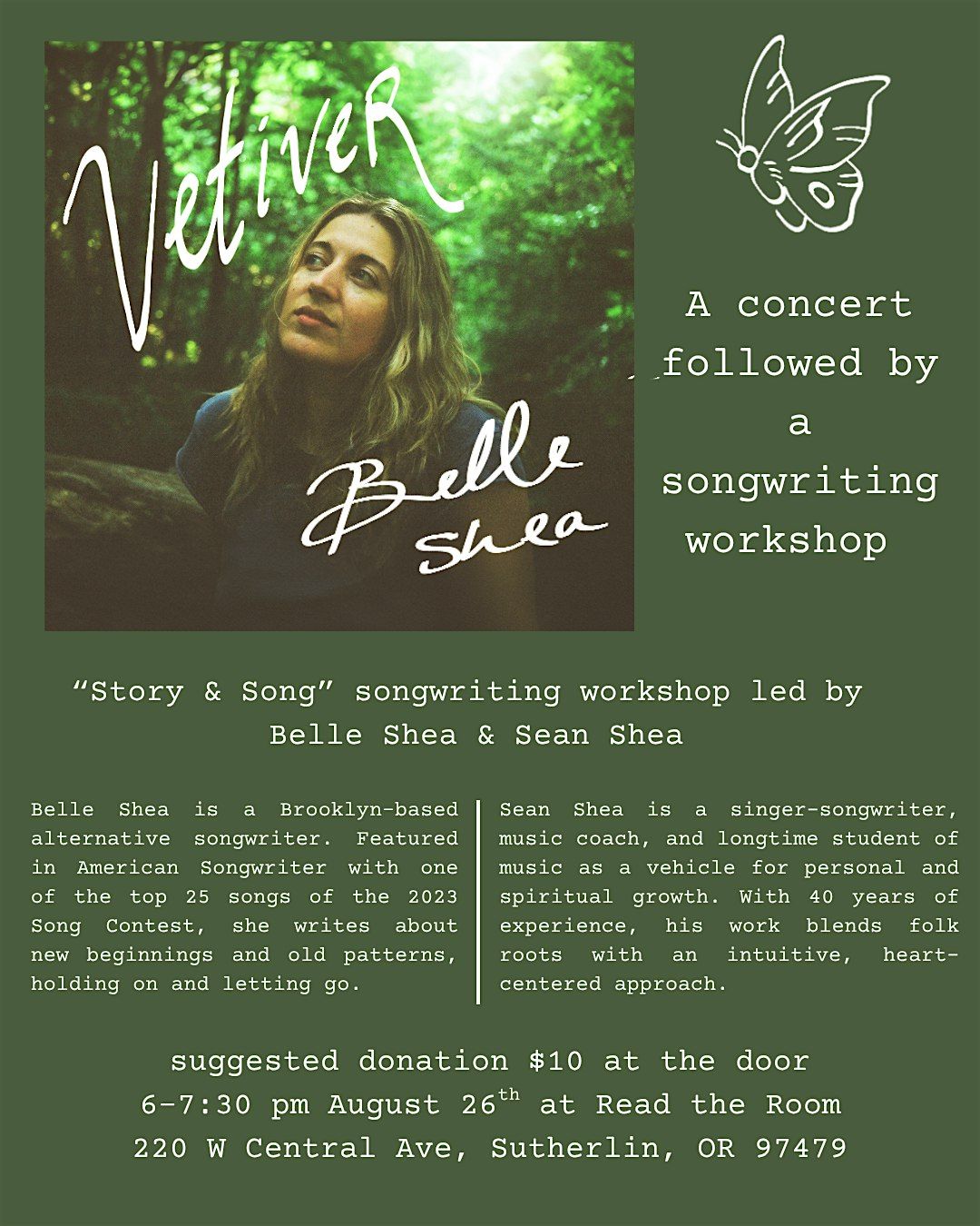 Story & Song Songwriting Workshop, 26 August | Event in Sutherlin | AllEvents