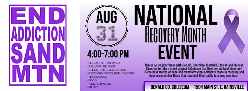 End Addiction Sand Mountain Sponsorship/ Resource Booth Opportunity | Event in Rainsville | AllEvents