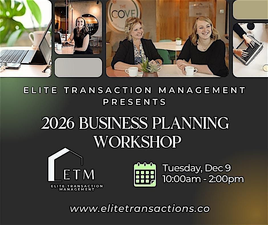 ETM 2026 Business Planning Workshop, 9 December | Event in Post Falls | AllEvents