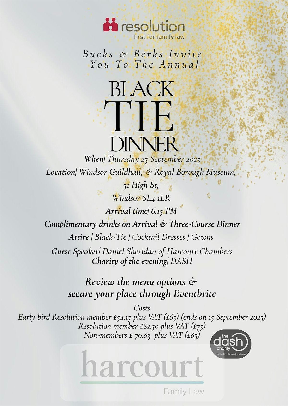 Bucks & Berks Resolution: Black-Tie Dinner, 19 March | Event in Windsor | AllEvents
