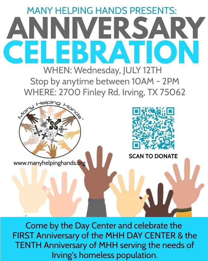 MHH FIRST Anniversary of the Day Center and our TENTH Anniversary of